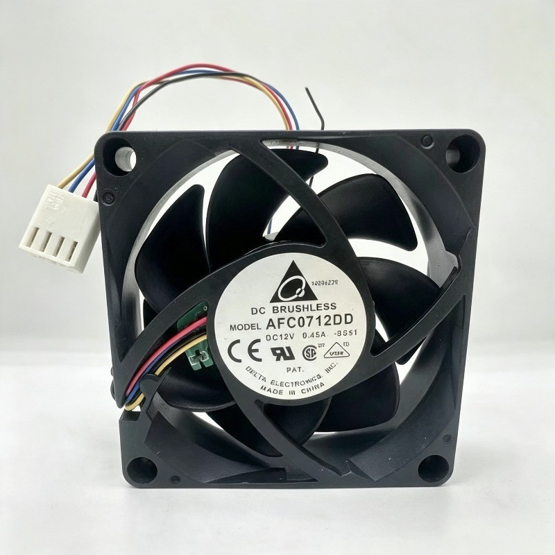 1pcs For Delta AFC0712DD 12V 0.45A 7CM 7020 PWM Ball Cooling Fan 4pin