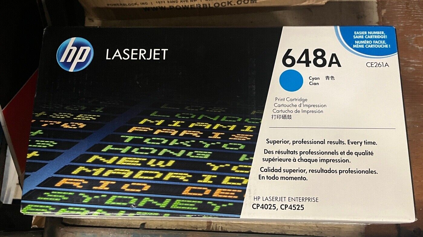 HP CE261A Cyan Toner 648A LaserJet for HP CP4025 CP4525 -New