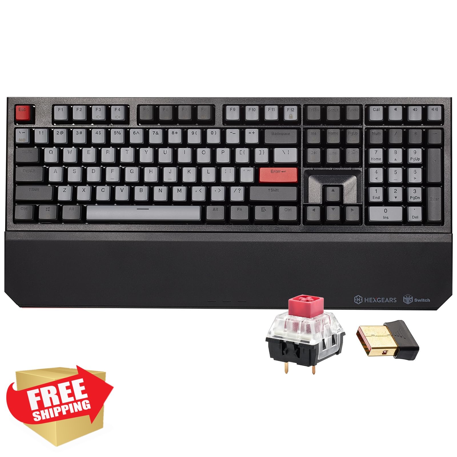 Hexgears X5 Wireless Keyboard Dark Linear