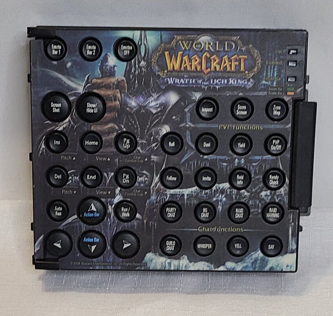 Ideazon Zboard Keyboard Overlay World of Warcraft Wrath of the Lich King