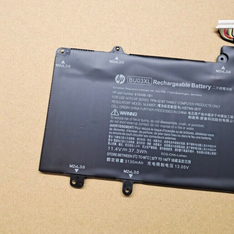 37.3WH Genuine BU03XL Battery For HP Chromebook 14-AK G4 HSTNN-IB7F 816498-1B1