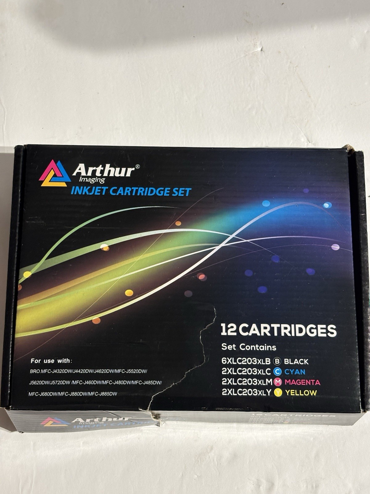 Arthur Imaging LC203XL Ink Cartridges 12 Pack Brother New Open Box
