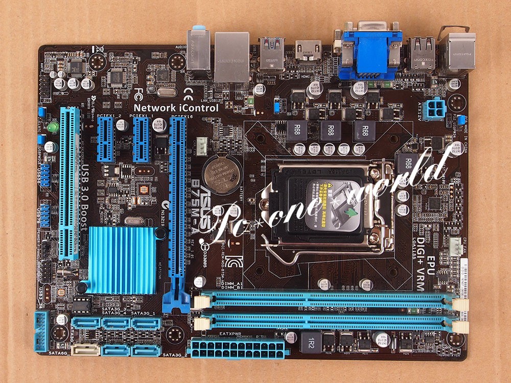 ASUS B75M-A motherboard LGA 1155 DDR3 Intel B75 100% working