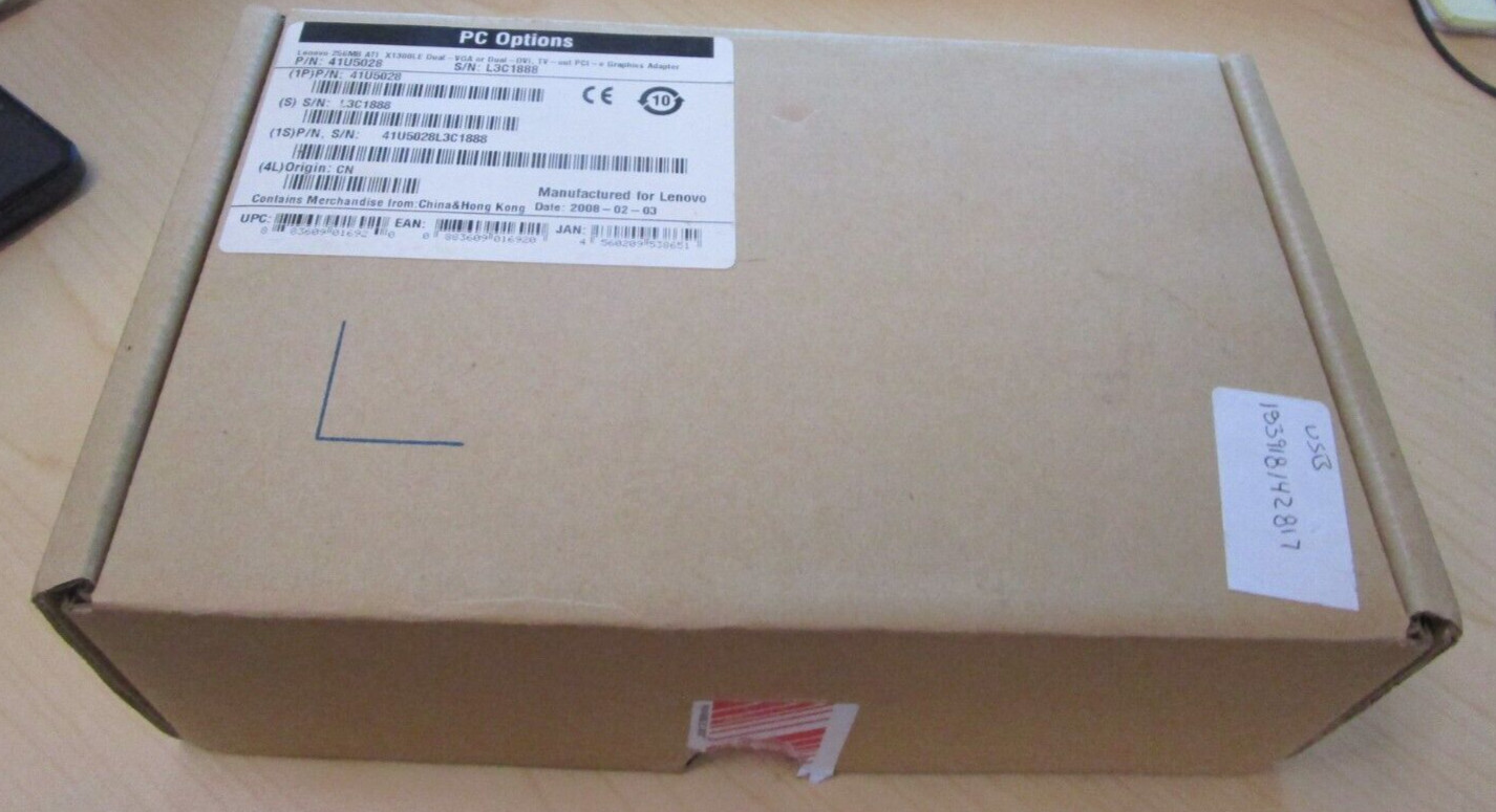 41U5028 SFF Dual Lenovo ATI Radeon X1300 256MB Graphics Adapter Kit