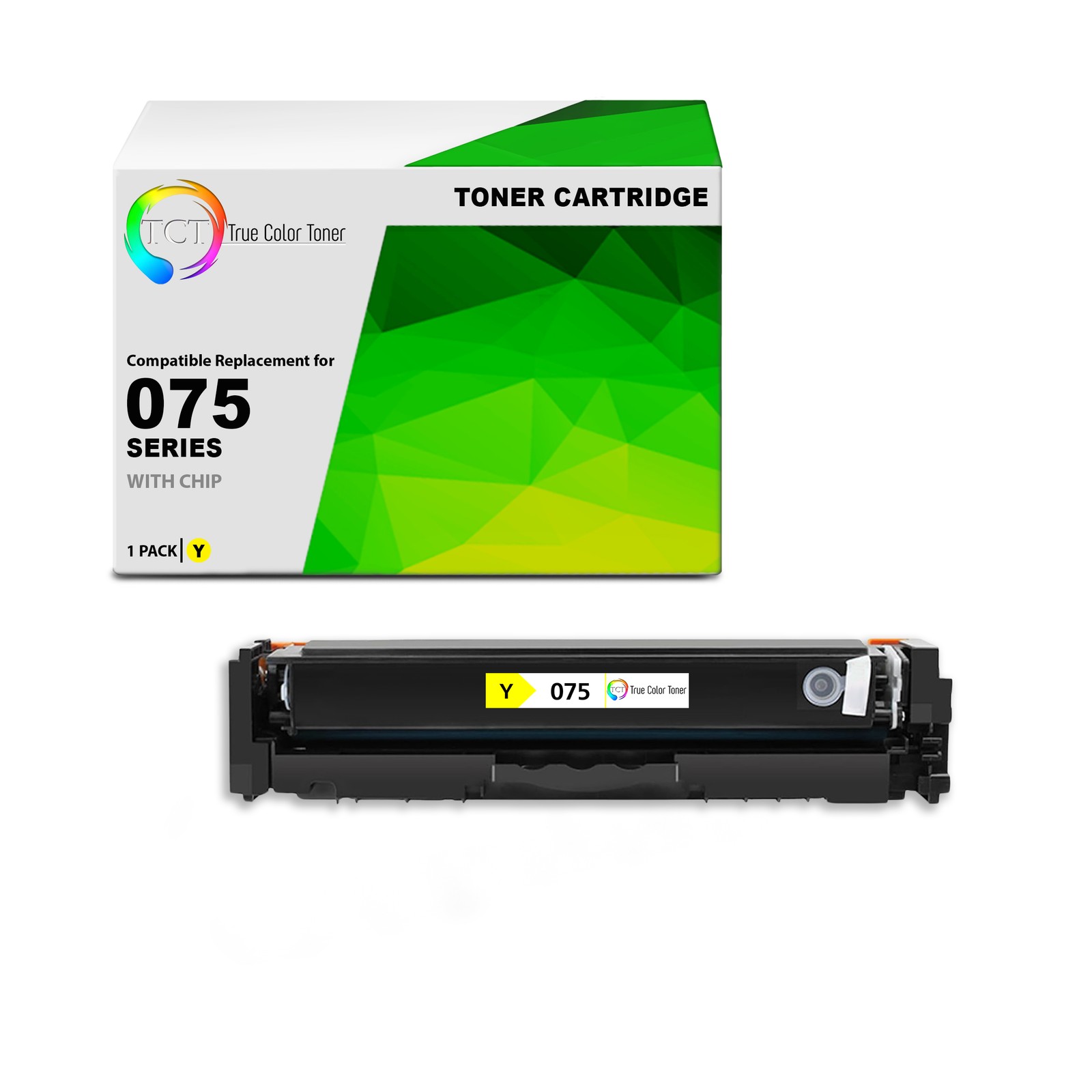 TCT Compatible Yellow Toner Cartridge Replacement for Canon 075 – 1-Pack