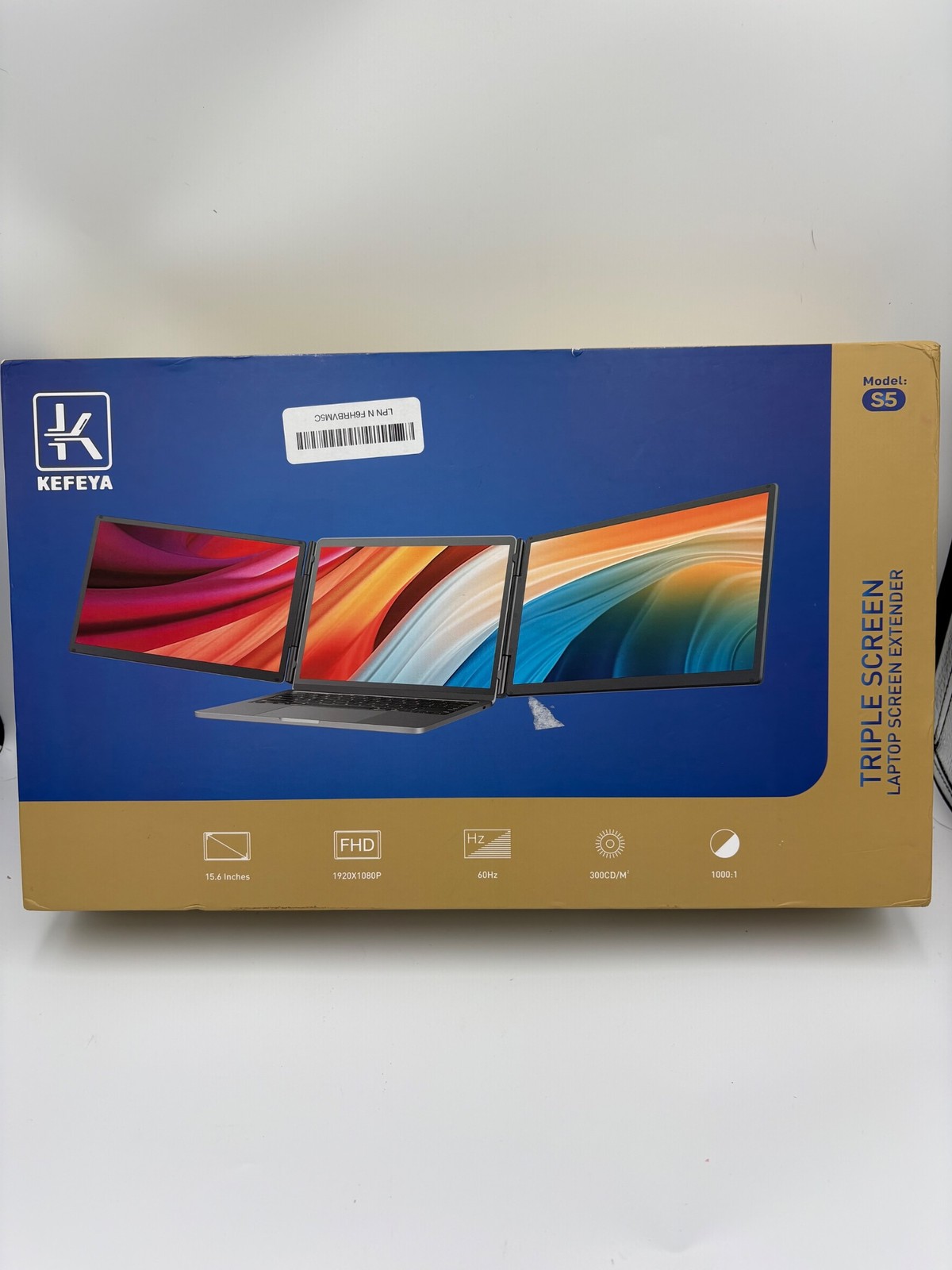 KEFEYA Triple Screen Laptop Extender S5 15.6in FHD 1920x1080 Portable USB-C