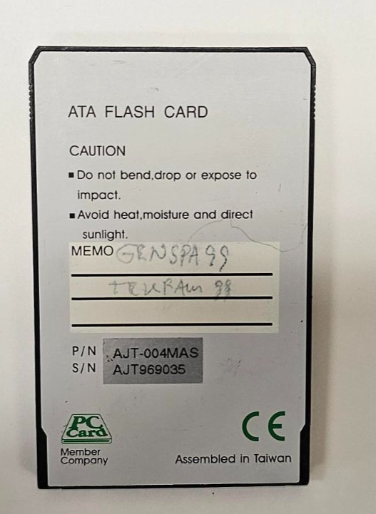 Vintage Magic Ram 4MB FLASHDISK AJT-004MAS PC Card PCMCIA for HP 200LX Palmtop
