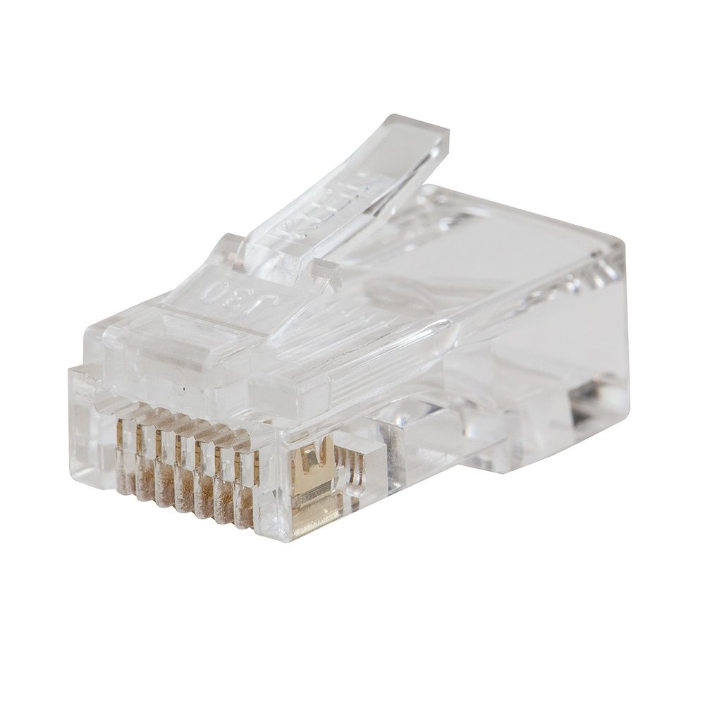 Klein Tools VDV826-763 Pass-Thru Modular Data Plug, RJ45 200 Count, Aqua