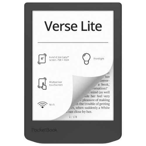 PocketBook 6" Verse Lite Midnight Grey 8G RAM 512MB 1GHz Dual Core PB619-T-WW