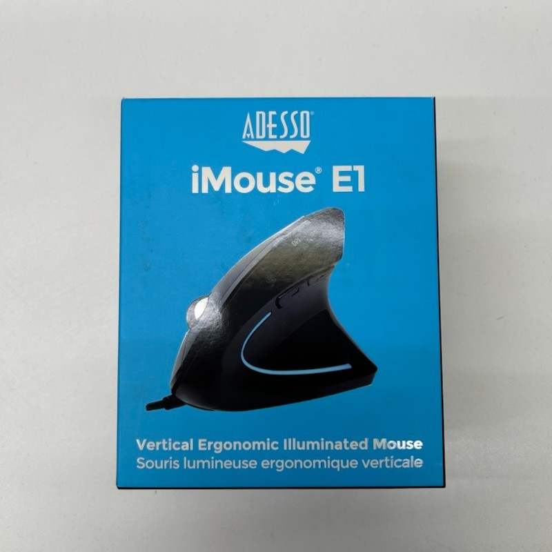 Adesso iMouse E1 Vertical Ergonomic Mouse - Right-Handed Only
