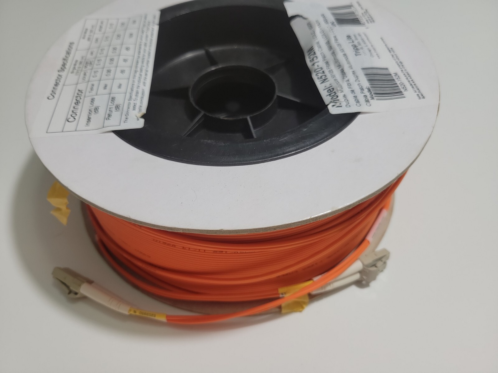 Tripp Lite N520-152M Ethernet Cable 50/125 Fiber Patch Cable 500' Great Deal