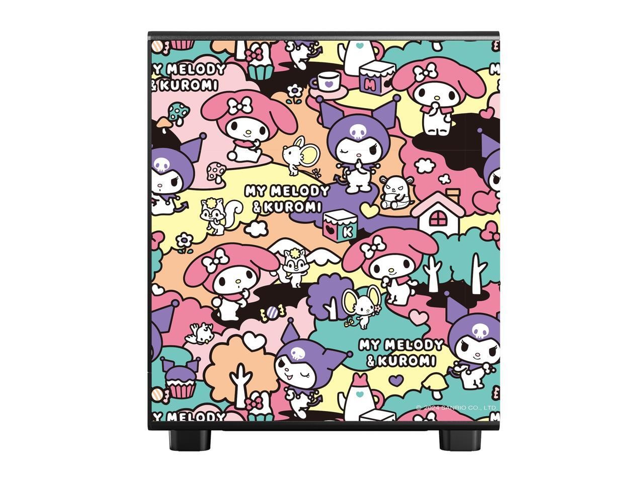 DB330M MOTI Mini M-ATX Gaming PC Case, Sanrio Kuromi & My Melody darkFlash