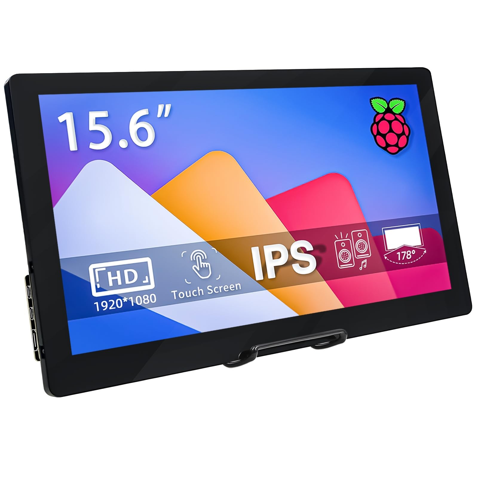 HAMTYSAN 15.6 Inch Raspberry Pi Screen FHD 1920x1080 Touchscreen Monitor IPS ...
