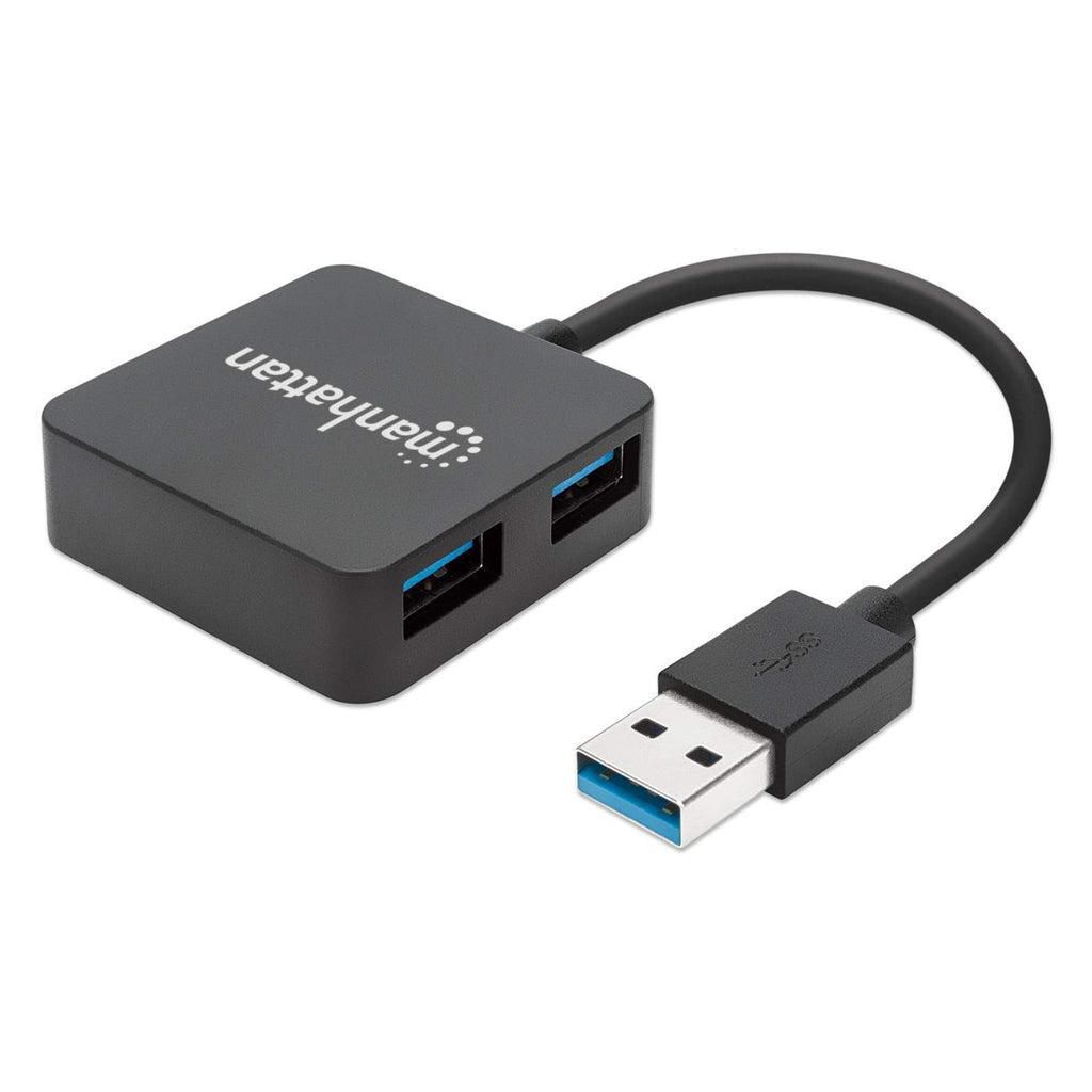 Manhattan 162296 USB-A 4-Port Hub 4X Ports, 5 Gbps (USB 3.2 Gen1 Aka Usb 3rd ~E~