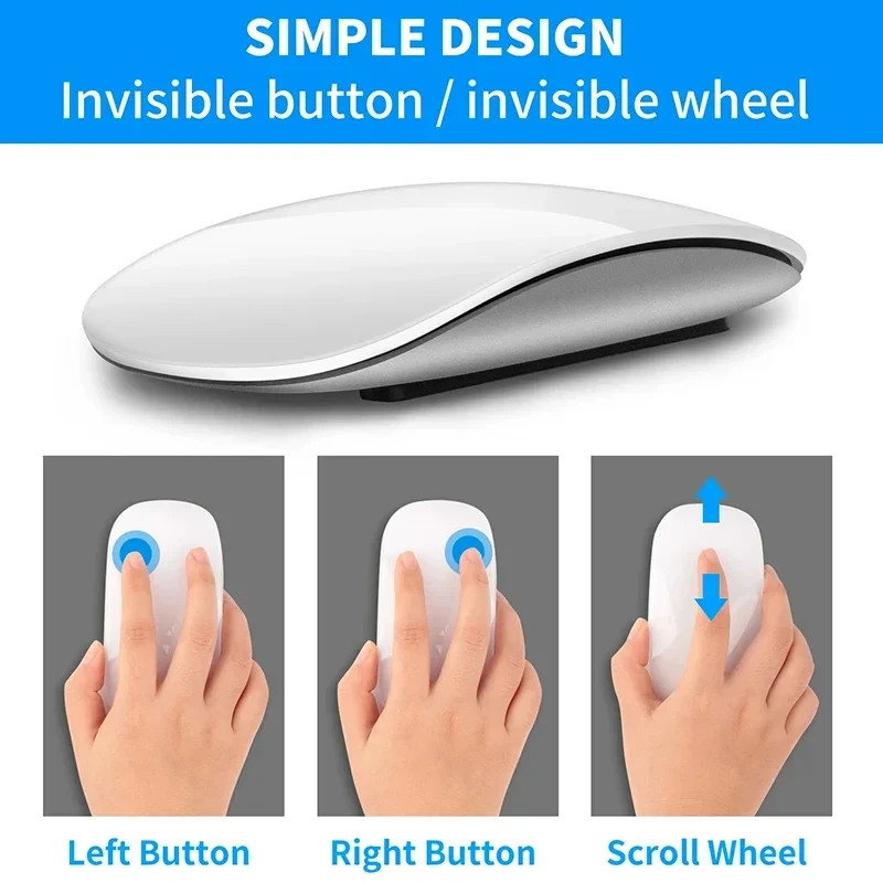 NEW HOT Bluetooth Mouse Wireless Ultra-thin Rechargeable