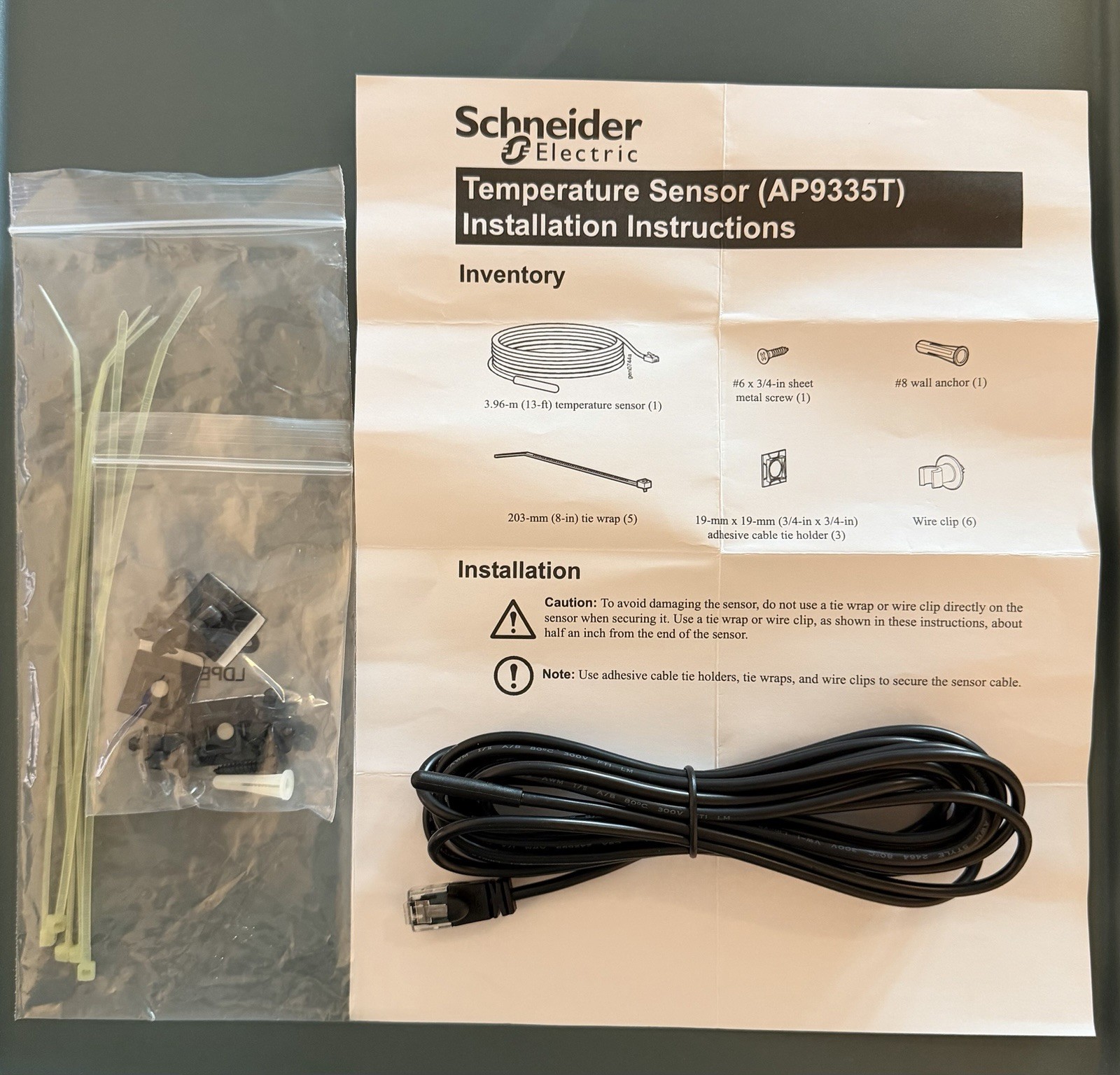 NEW - Schneider Electric APC AP9335T Temperature Monitoring Environment Sensor