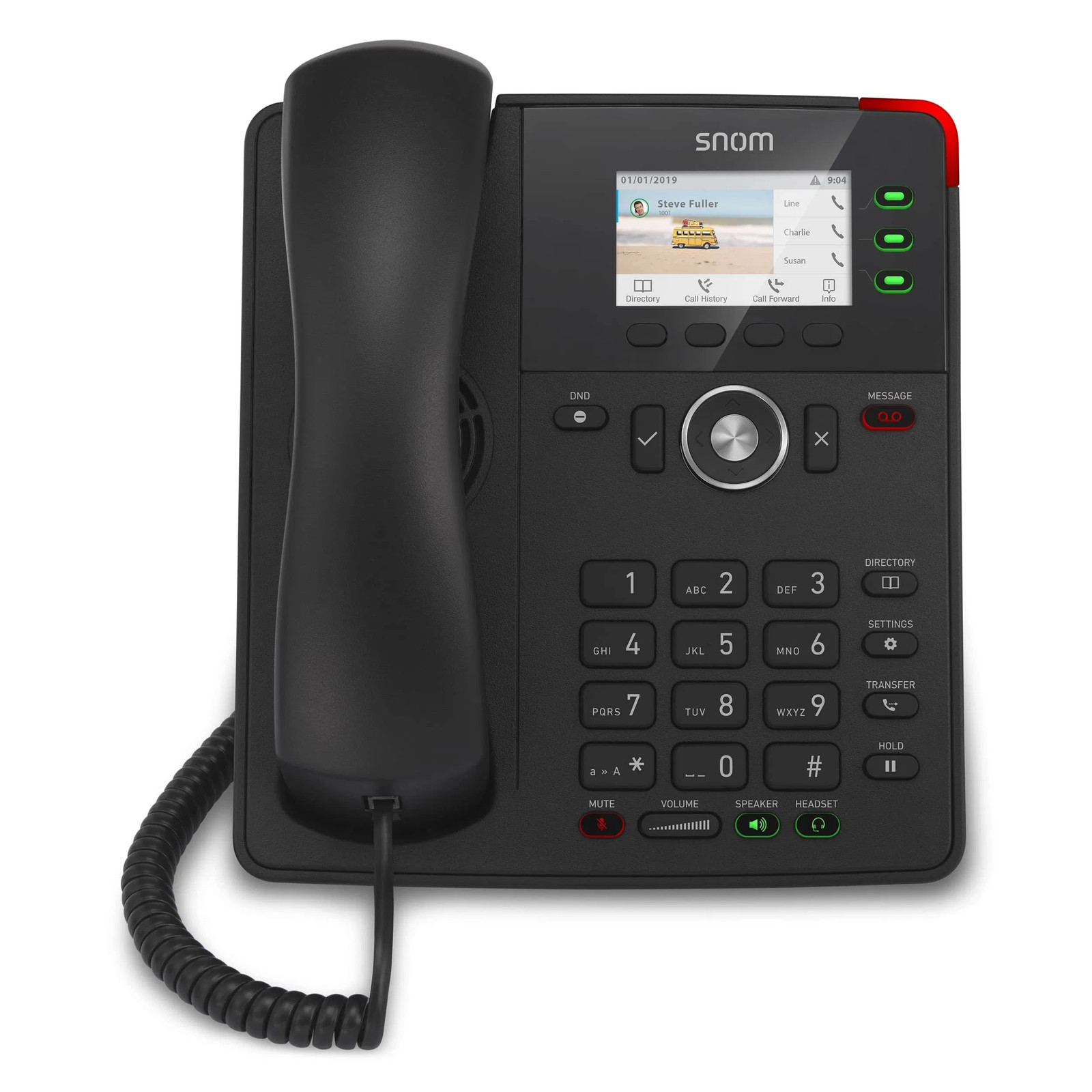 Snom D717 SIP Phone 2.8in LCD 4 SIP