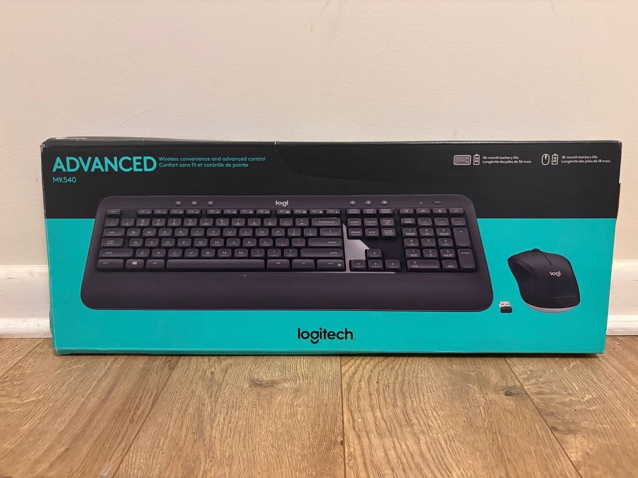 Logitech Advanced MK540 Wireless Keyboard Mouse Combom, NEW