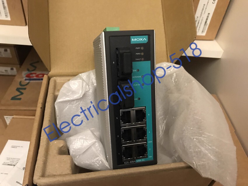 1pcs MOXA EDS-408A-MM-SC Multimode 8-port Network Management Ethernet Switch