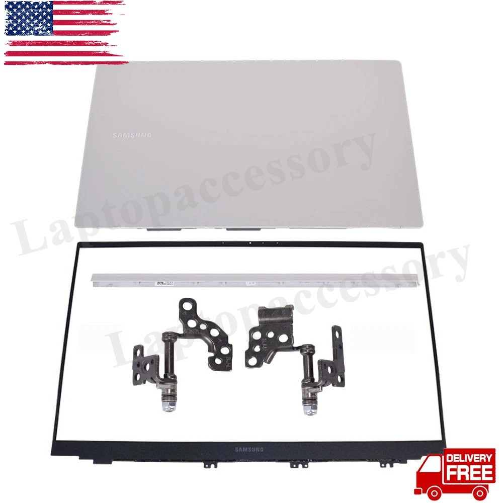 For Samsung Galaxy Book NP750XDA NP750TDA LCD Back Cover+Hinge+Bezel+Hinge Cover