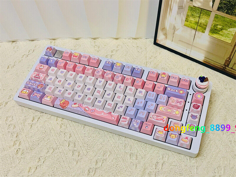 Card Captor Sakura Keycap Button PBT Cherry MX MOA Gifts 140 Keys For Keyboards