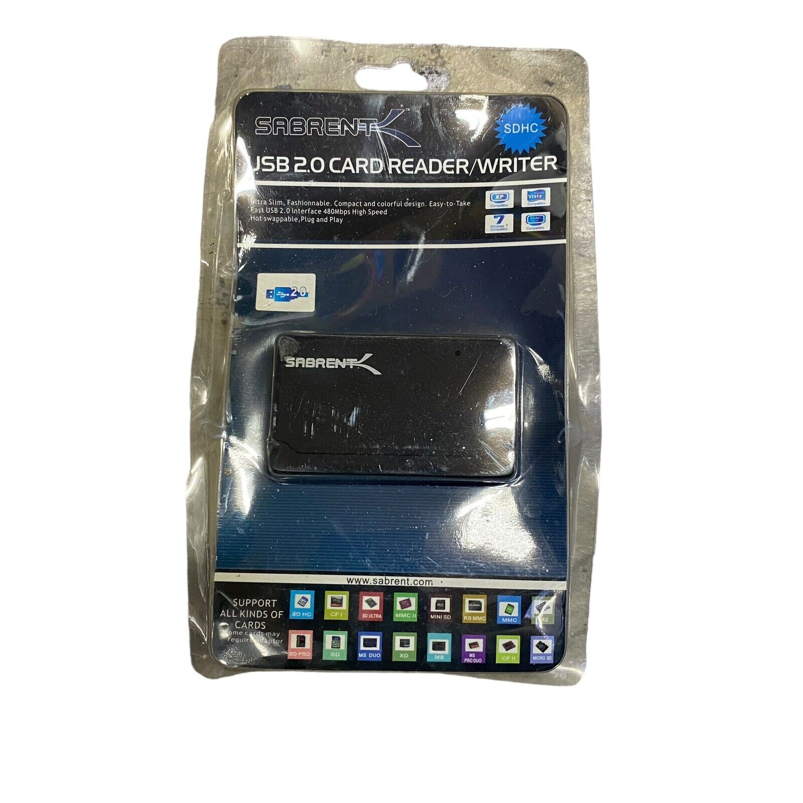 Sabrent SBT-CRW42 Black Plug-n-Play USB 2.0/1.1 4-Slots 42-in-1 Card Reader