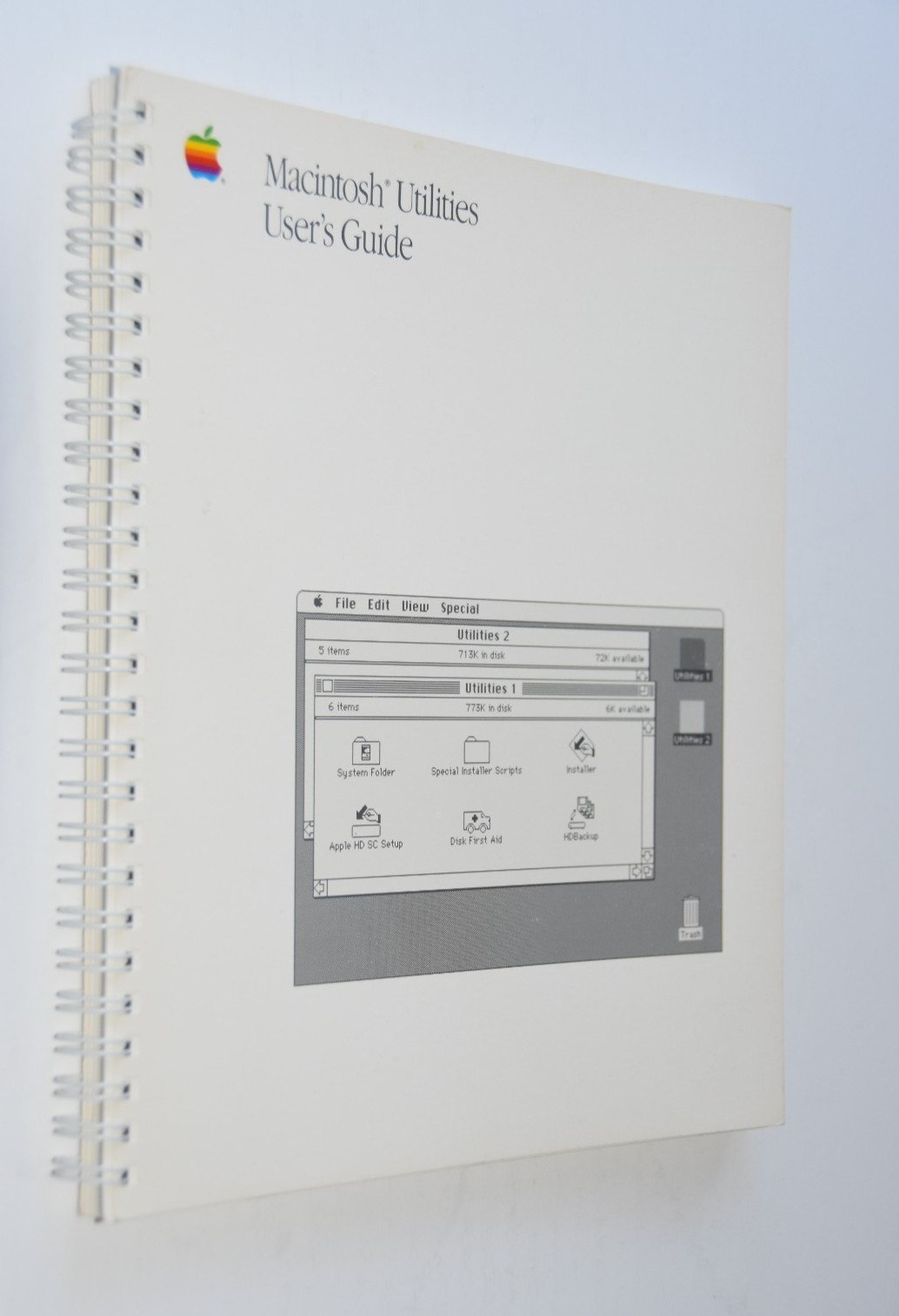 1988 Apple MACINTOSH Utilities User's Owner's Guide Vintage Computing 030-3283-A