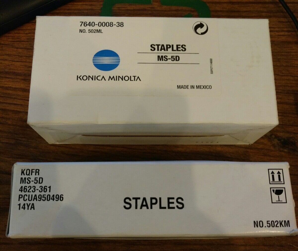 TWO PACKS 0f MS-5D Staples - 7640-0008-38 Konica Minolta FAST SHIPPING #N5