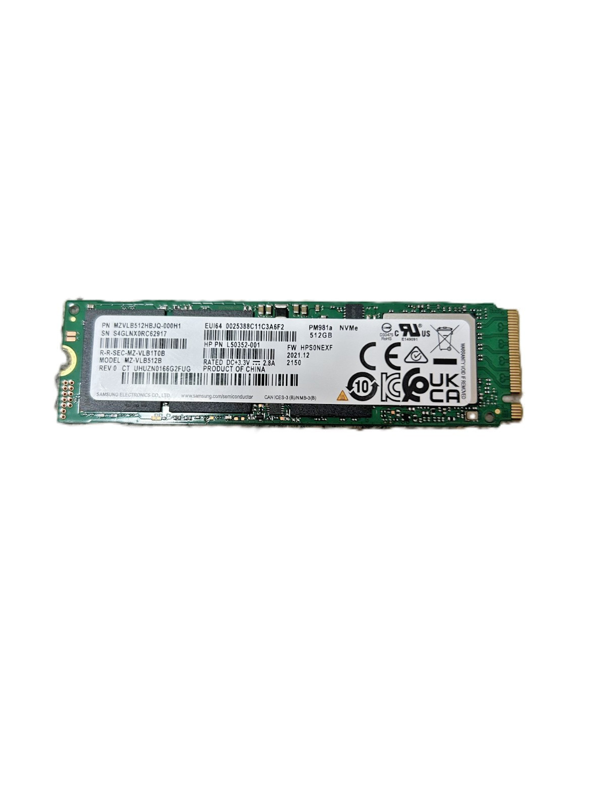 Samsung 512GB Laptop SSD Solid State Drive MZ-VLB512B MZVLB512HBJQ-000H1