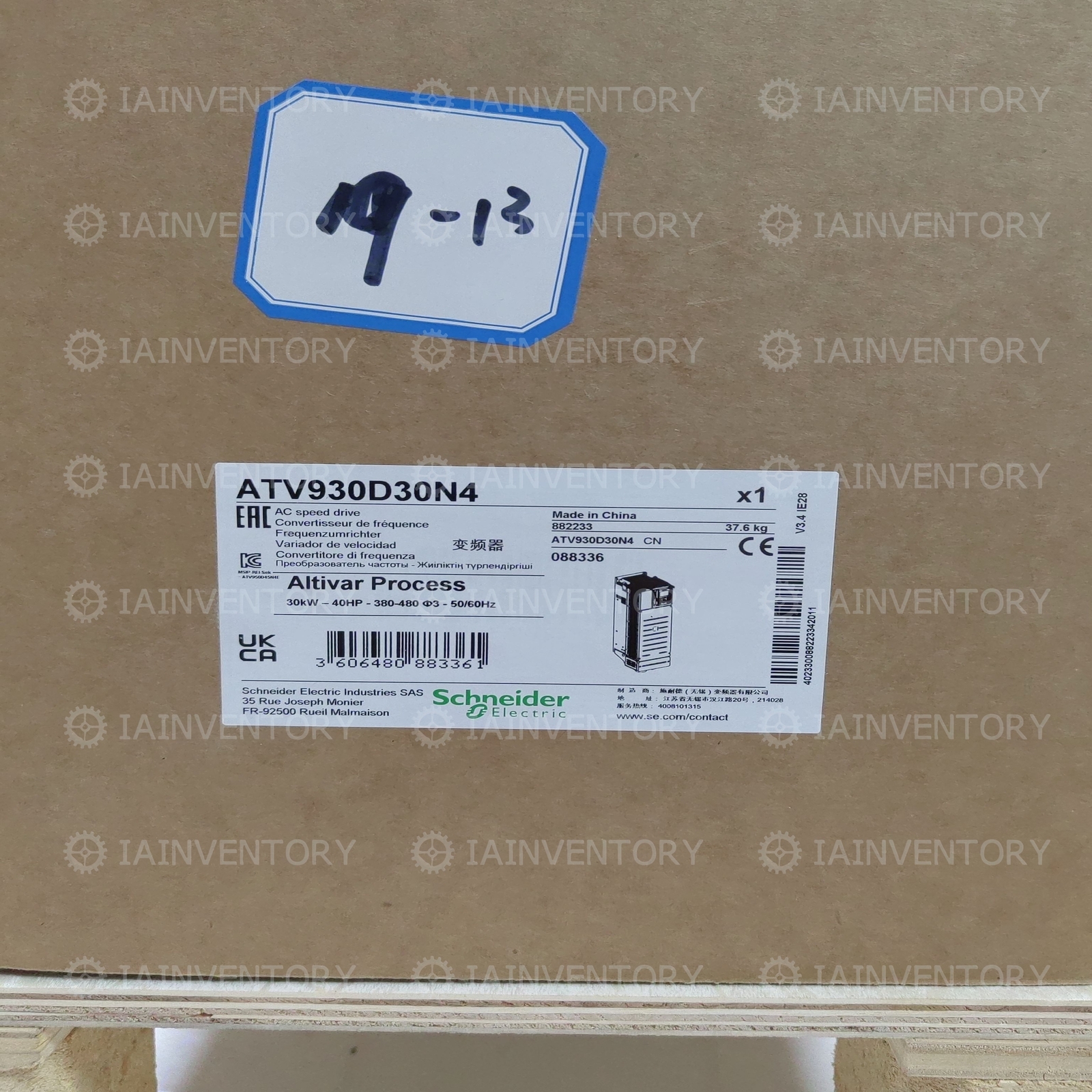 1PC New Schneider ATV930D30N4 fedex or DHL