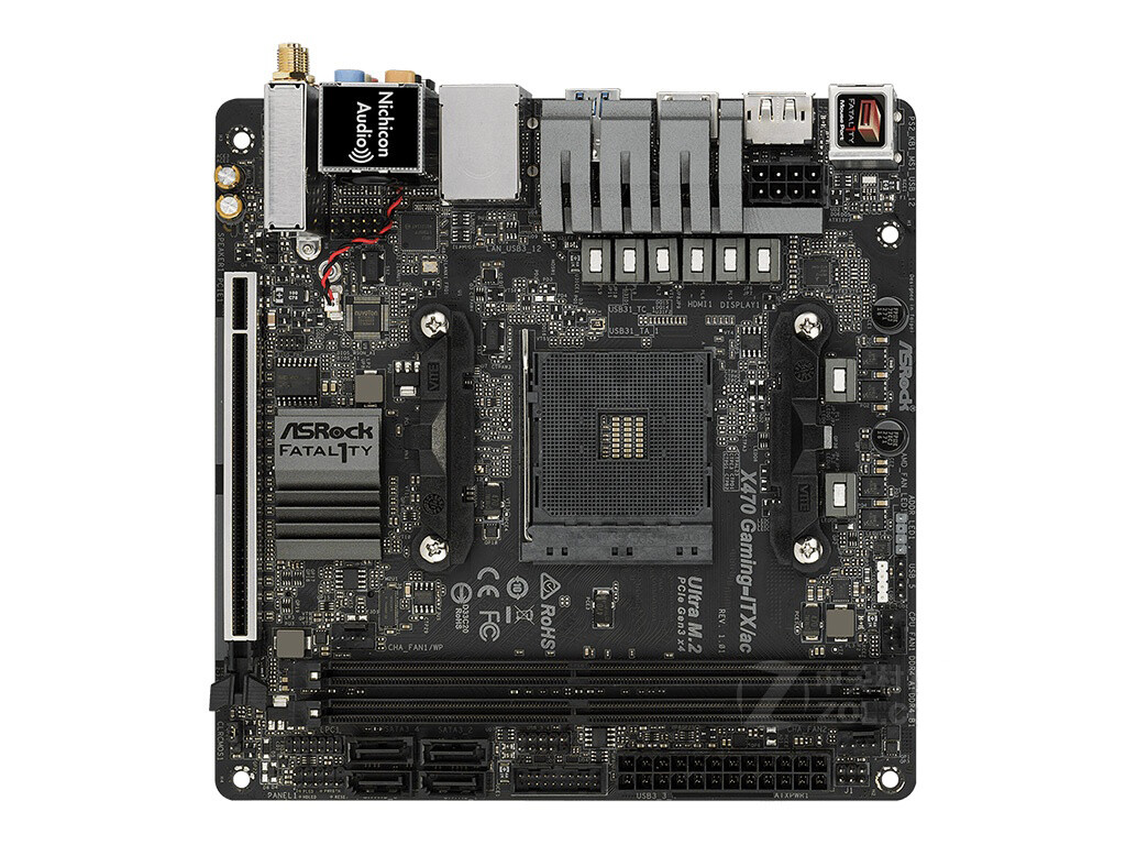 For ASROCK X470 GAMING ITX/AC motherboard X470 AM4 DDR4 32G HDMI+DP M-ITX Tested