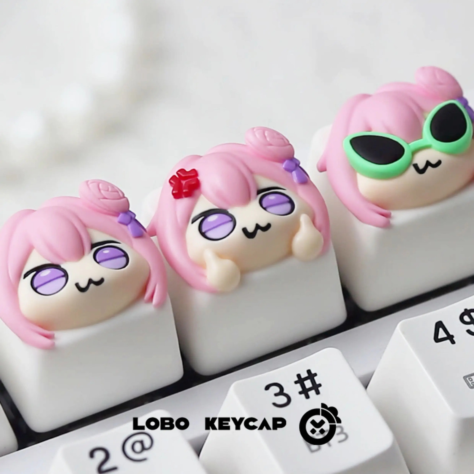 Doro Meme Artisan Resin Keycap Cute Funny Esc Keycap for Mechanical Keyboard