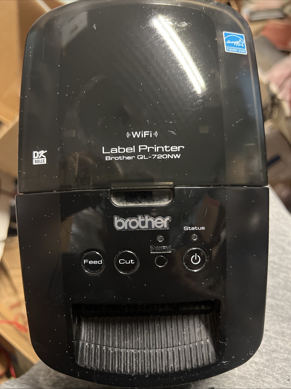 Brother QL-720NW Wireless Monochrome Label Printer – Working