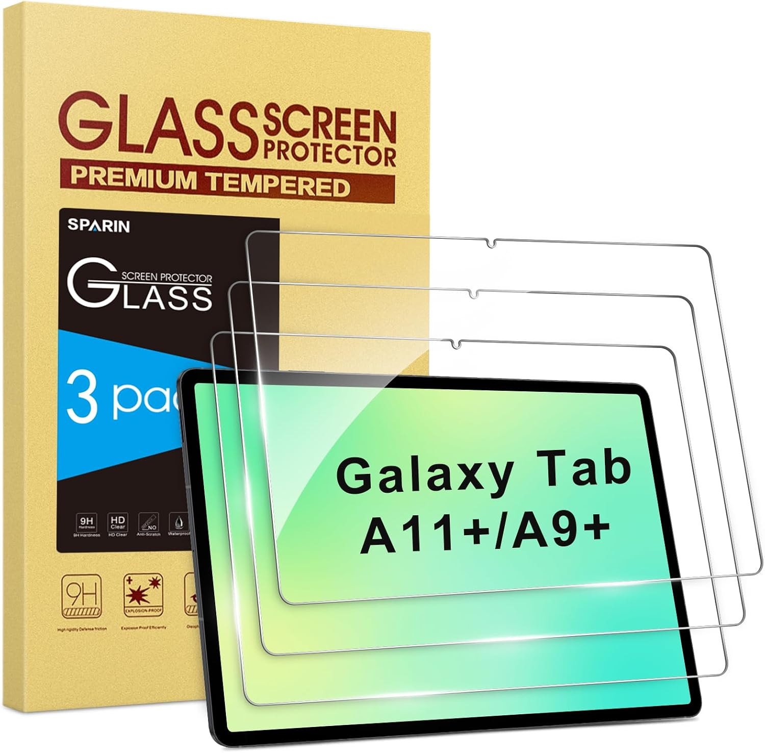 3 Pack Screen Protector for Galaxy Tab A11 plus /A9 plus 11"