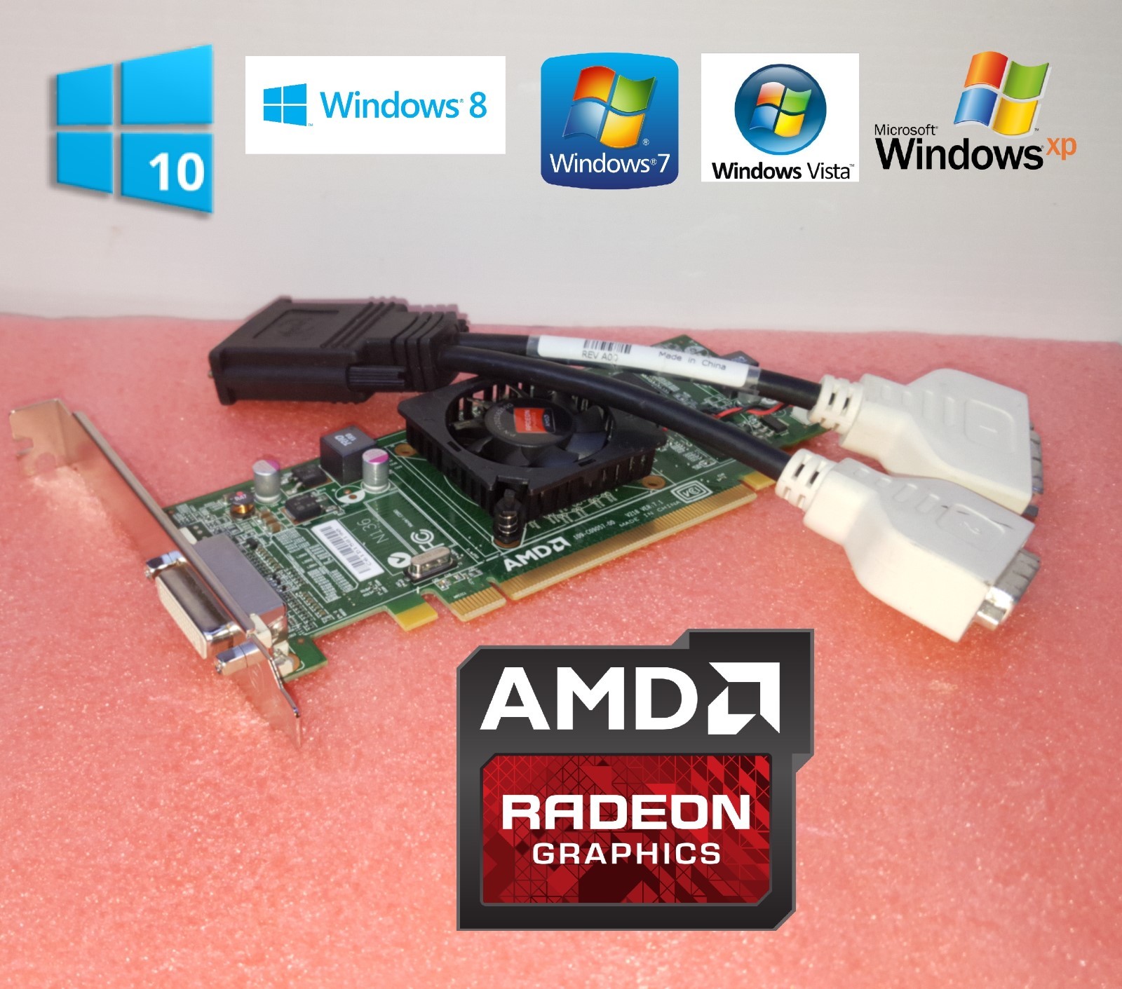 HP Pavilion a6750y a6752f a6755y a6757c AMD Radeon Dual DVI Monitor Video Card 