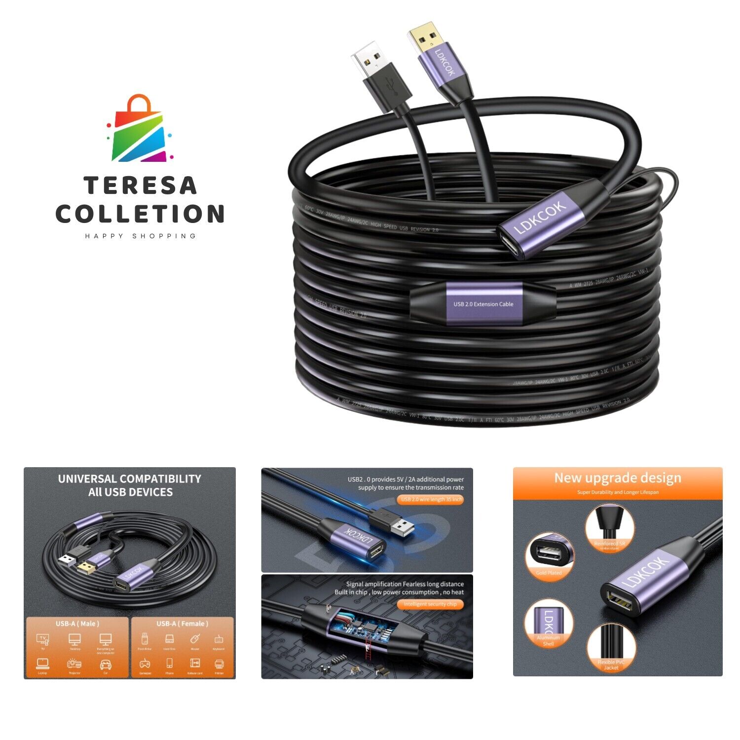 High-Performance USB Cable - 480 Mbps Data Transfer - Professional Quality