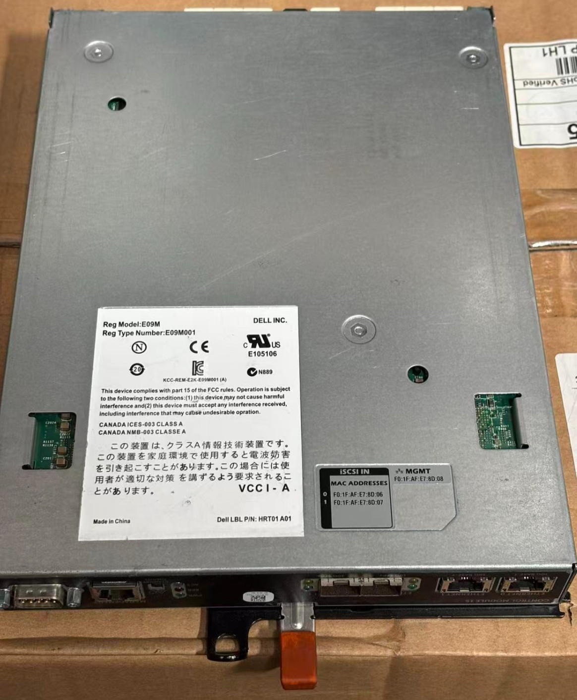 Dell EqualLogic Type 11 Controller Module PS6100 PS6100E PS6100X PS6100XV HRT01