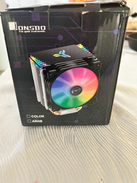 JONSBO CR-1400 RGB CPU AIr Cooler 4 Heat Pipes Intel LGA1700 AM4 New Open Box
