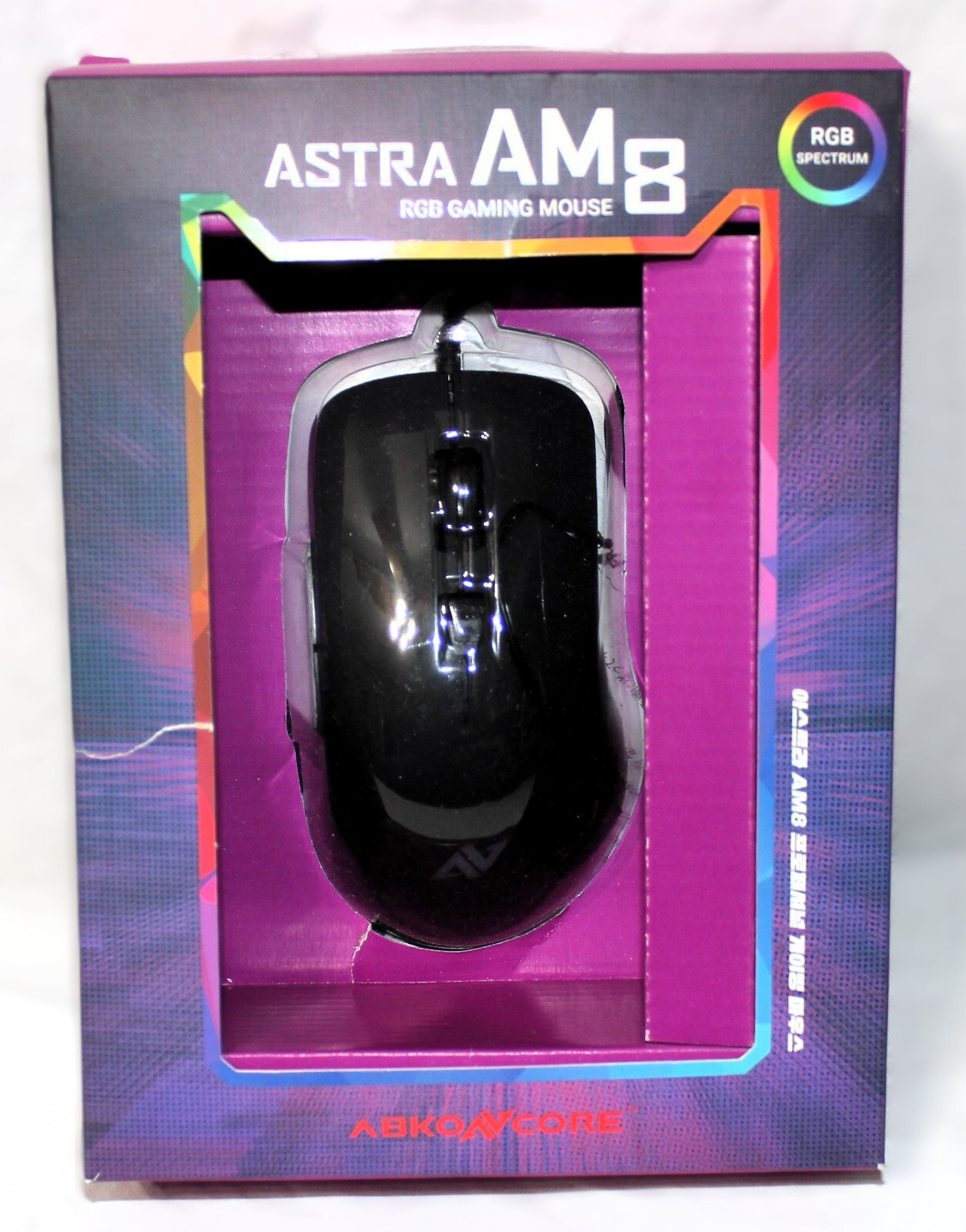 ABKONCORE AM8 Gaming Mouse 4Dpi Levels Wired Ergonomic USB Mouse