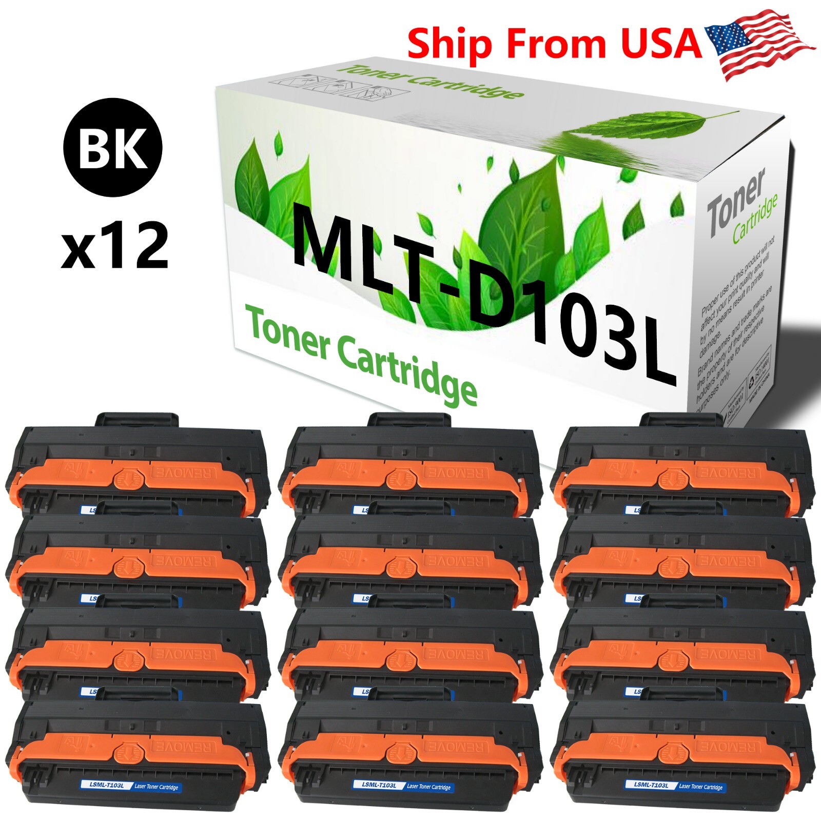 12PACK MLT-D103L MLTD103L Toner Cartridge Work With ML-2950ND Printer