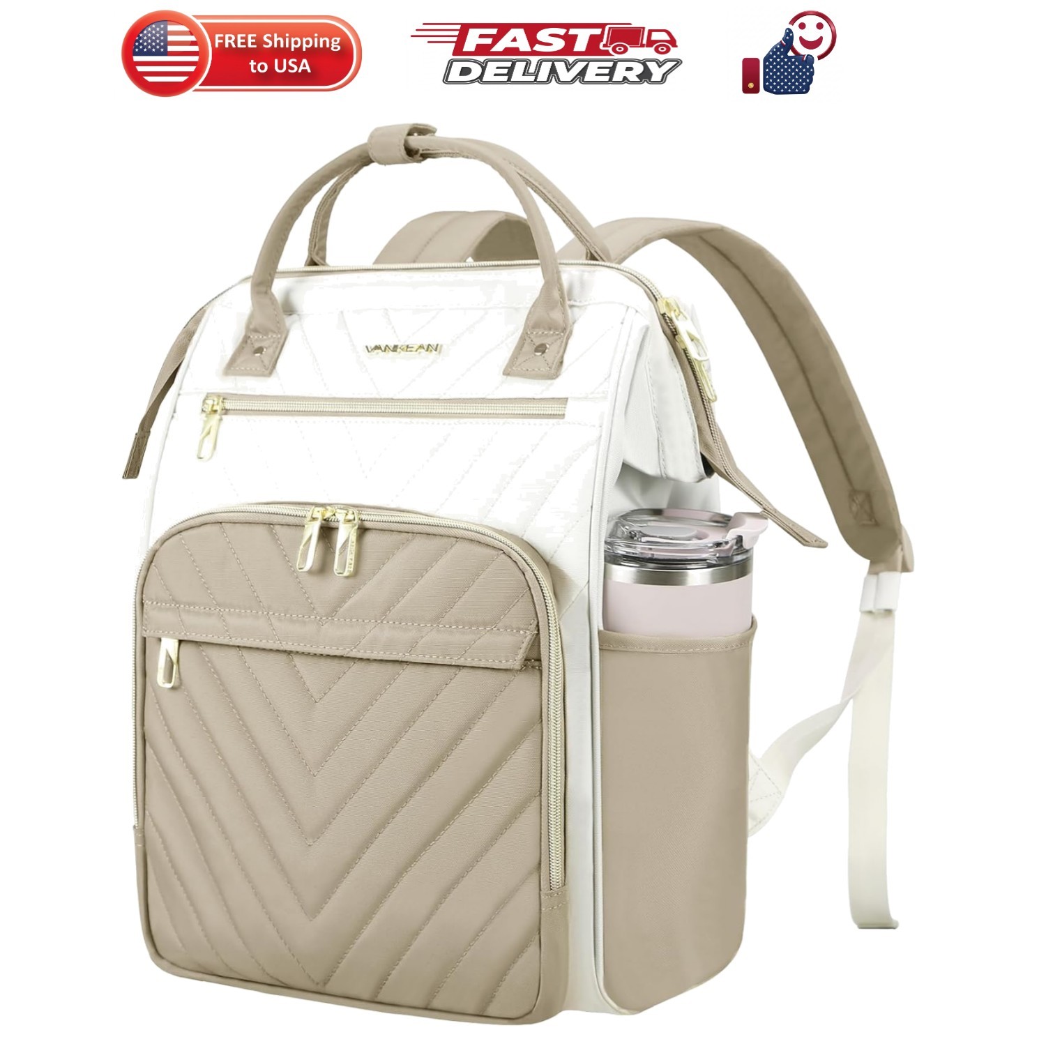15.6 Inch Laptop Backpack for Women Large Capacity