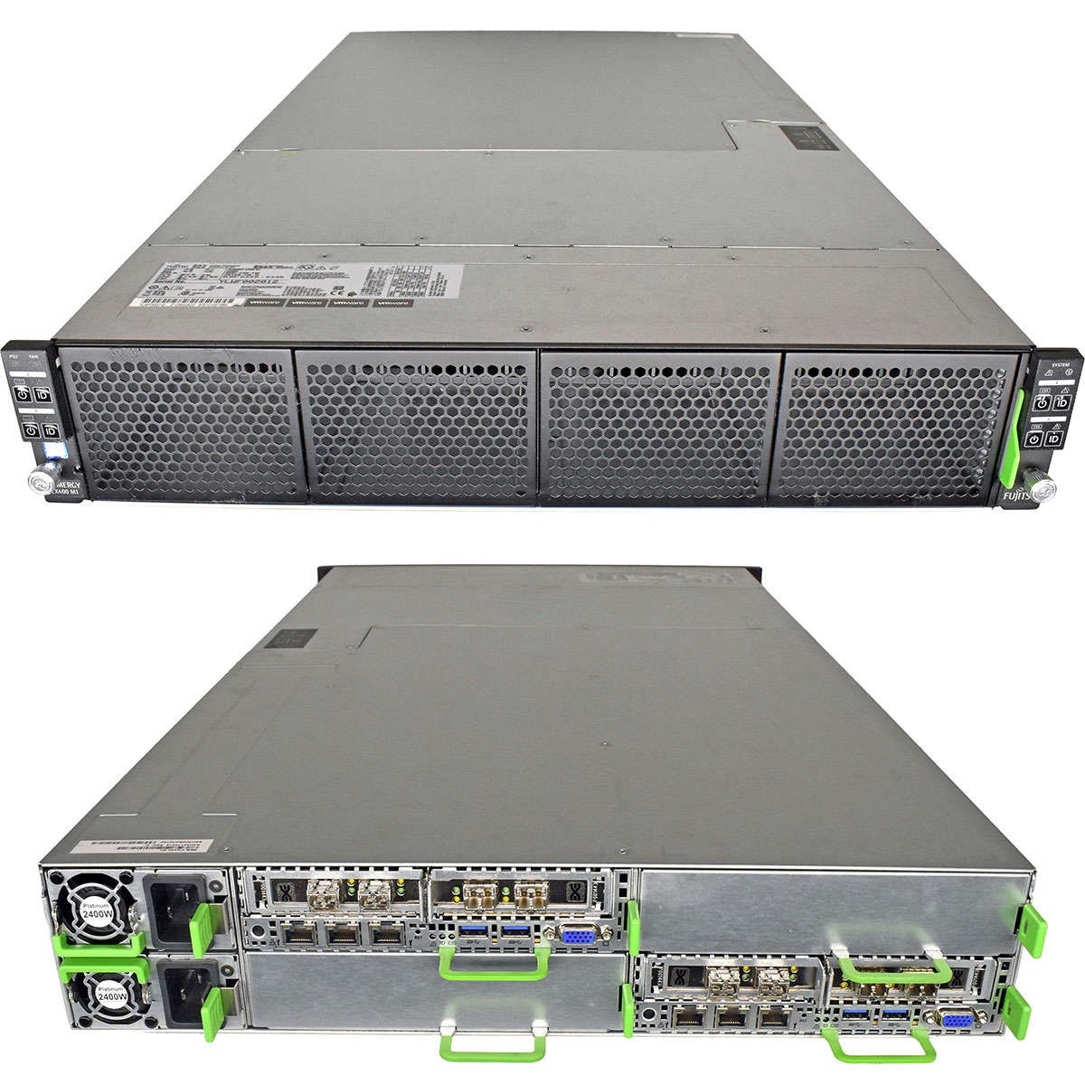 Fujitsu Primergy CX400 M1 4 Node Server 2x Node CX2550 M2 No CPU No DDR4 RAM
