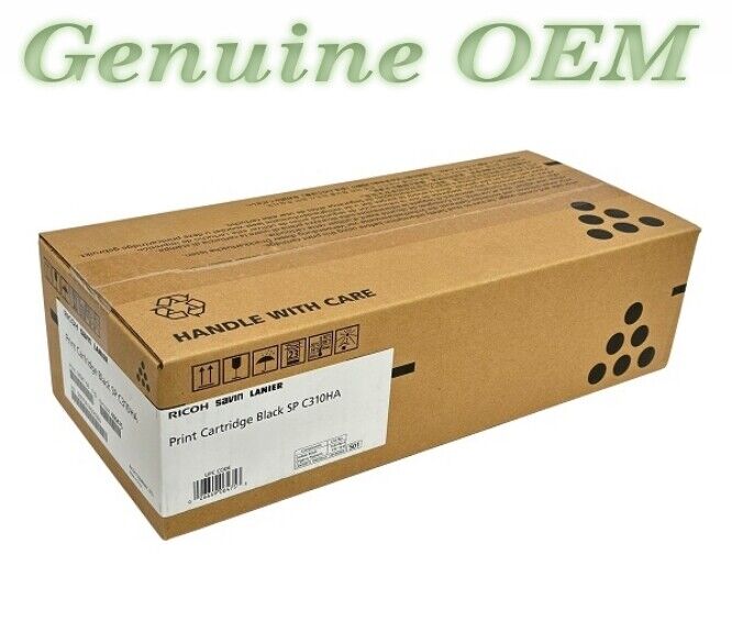 406475 Original OEM Ricoh Toner, Black High Yield Genuine Sealed