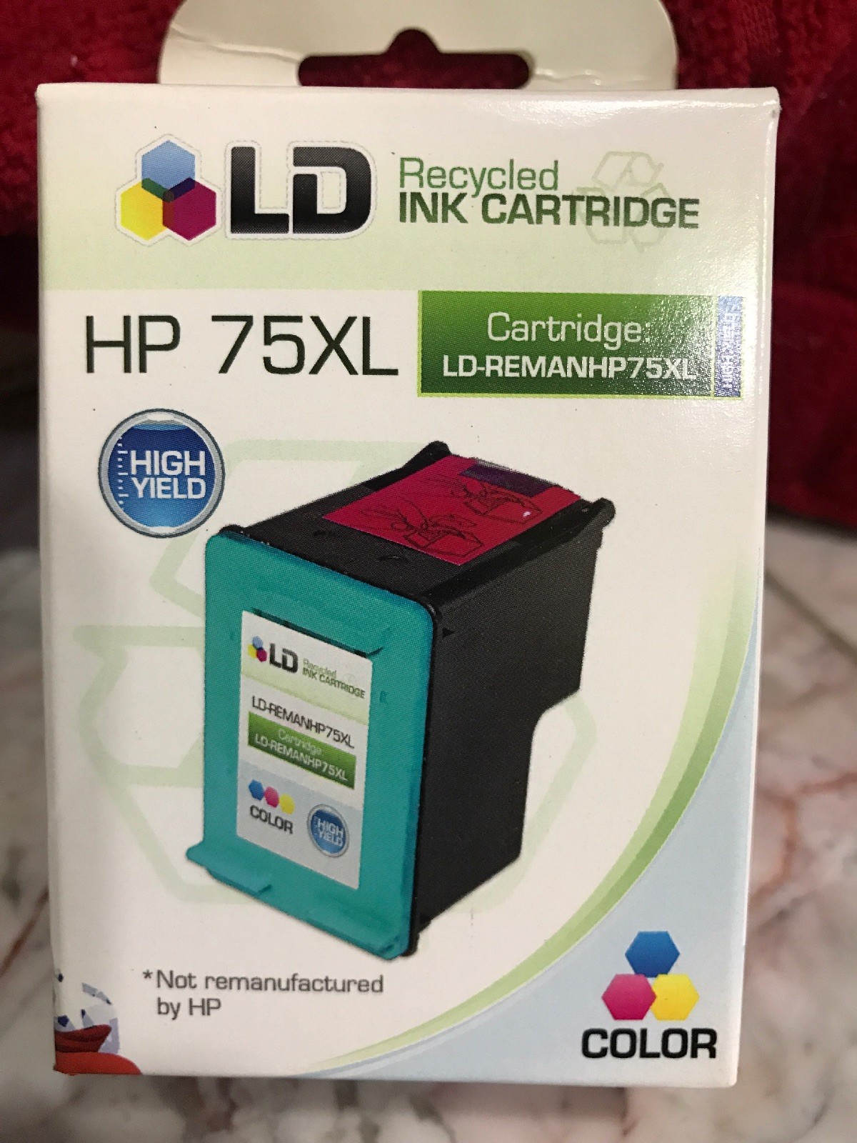 LD CB338WN 75XL Color Ink Cartridge for HP Printer
