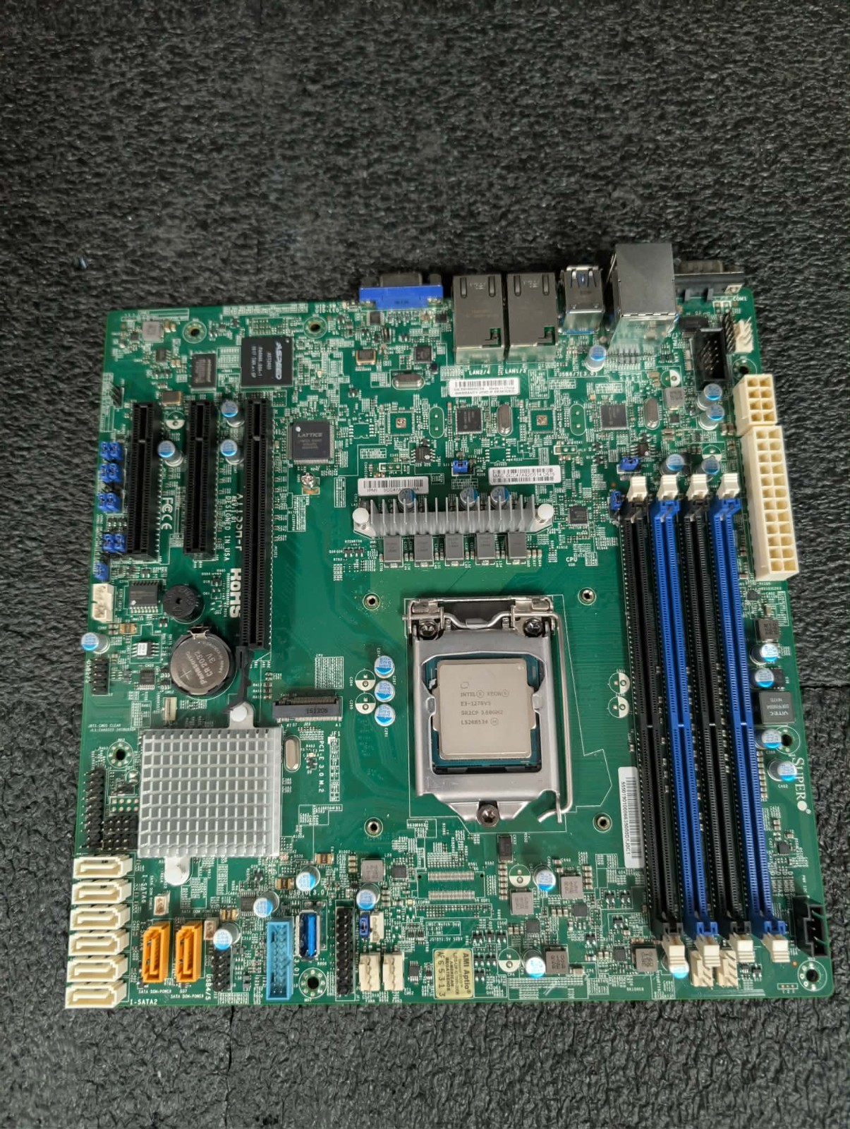 Supermicro X11SSH-F Intel LGA1151 ATX Server Motherboard w/ CPU E3-1270V5