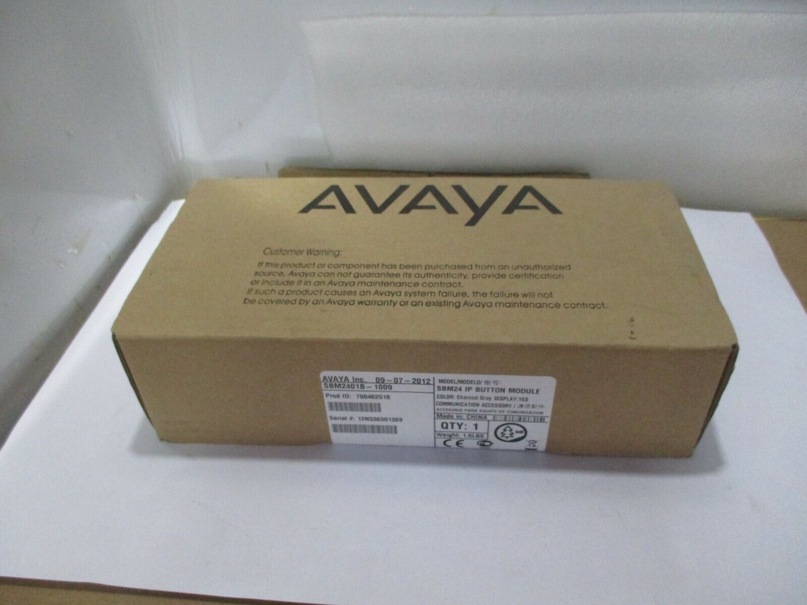 Avaya 700462518 SMB2401B-1009 IP Button Key Expansion Module for 9600 Phones