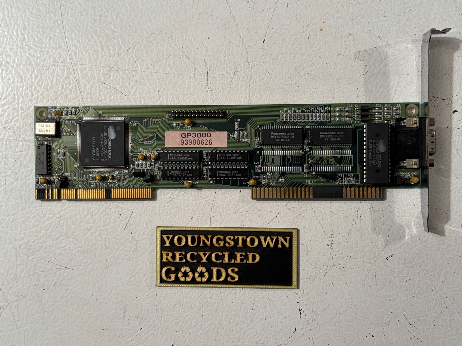 CIRRUS LOGIC GP3000 CL-GD5428 VLB SVGA VIDEO GRAPHICS CARD VGA VESA LOCAL BUS