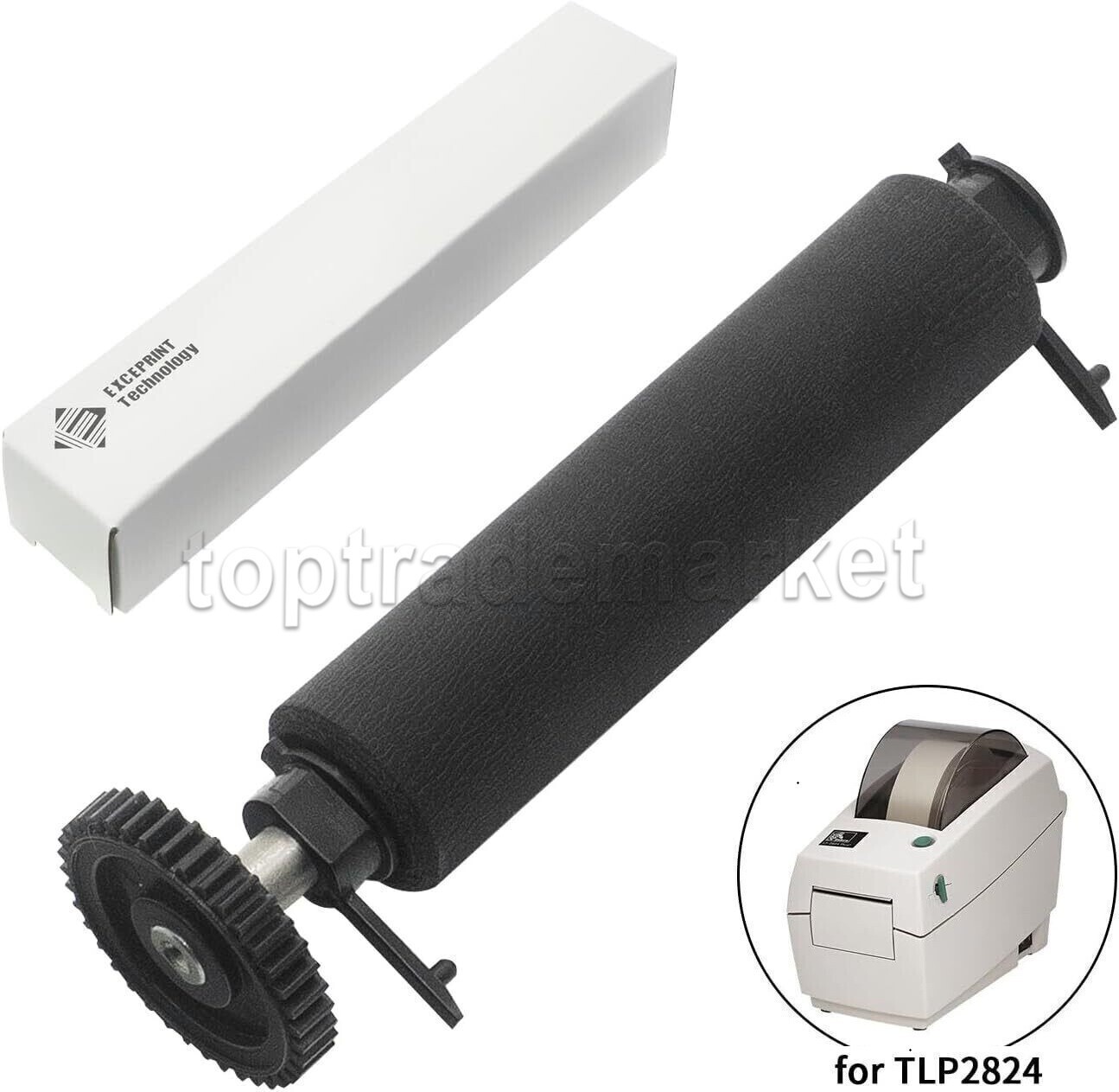 US Kit Platen Roller for Zebra TLP-2824 TLP2824 Plus Thermal Printer 105910-150