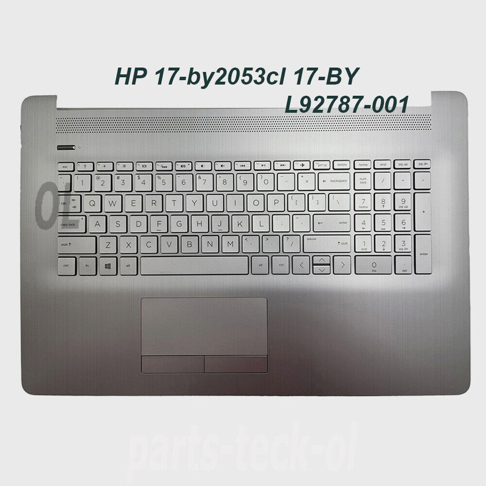 Palmrest Cover Keyboard w/Backlit TouchPad For HP 17-by2053cl 17-BY L92787-001