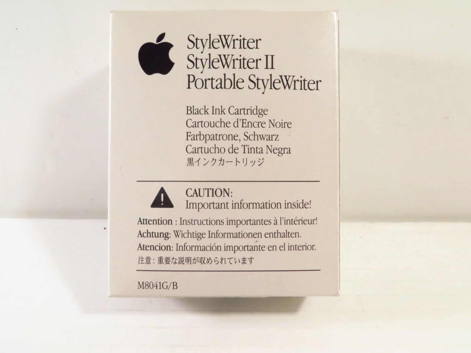 Apple M8041G/C StyleWriter Black Ink Cartridge, New Sealed, FREE 2-3 Day Ship